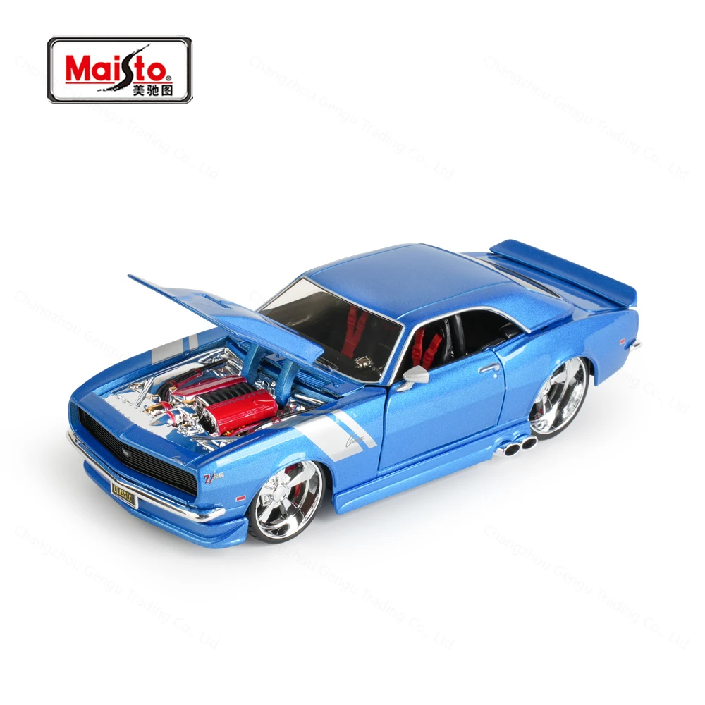 Maisto 1:24 Chevrolet 1968 Camaro Z 28 Static Die Cast Vehicles Collectible Model Car Toys