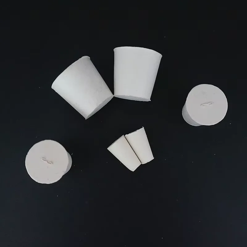 Solid silicone plug rubber wine stoppers Tapered Push-In Laboratory Bottle Test Tube Sealing Plug Exhaust Valve pipe fittings