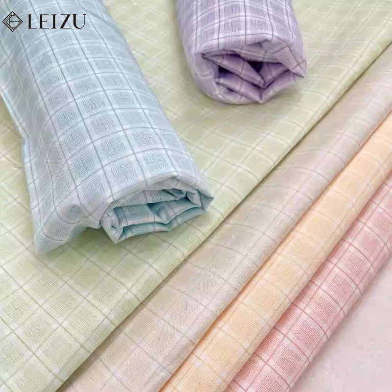 

6Colors Plaid Printed Fabric Soft Breathable Spring Summer Cloth for Handmade DIY Clothing,Curtains,Tablecloth Sewing Material