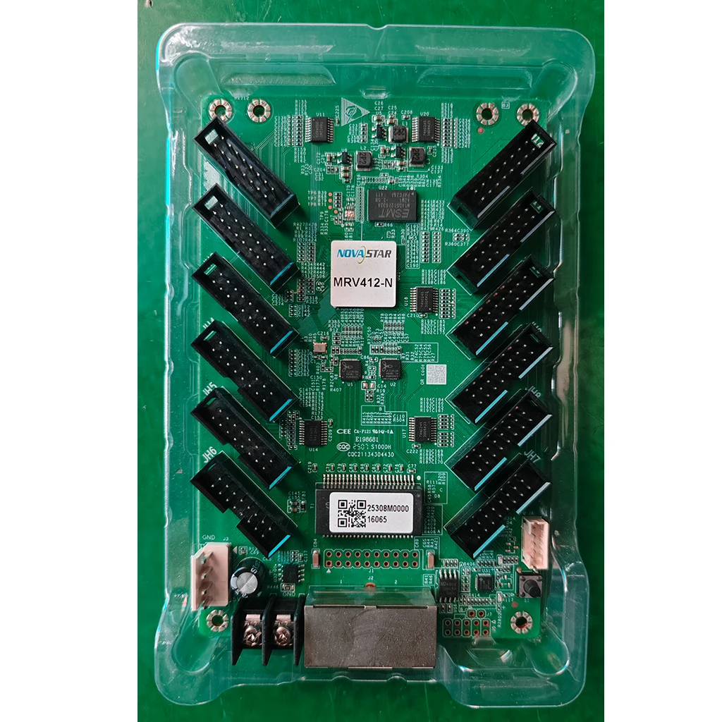 Full Color NOVASTAR MRV412-N Receiving Card Display Max Support 512×512 dots HUB75E*12 Ports Available for Module Panel
