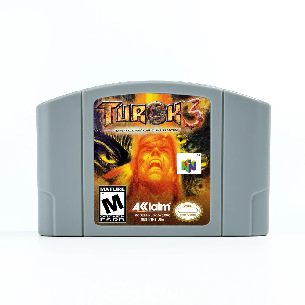 Turok 3 - Shadow of Oblivion  Game Cartridge for 64 Bit NTSC USA  Consoles N64 Game Card