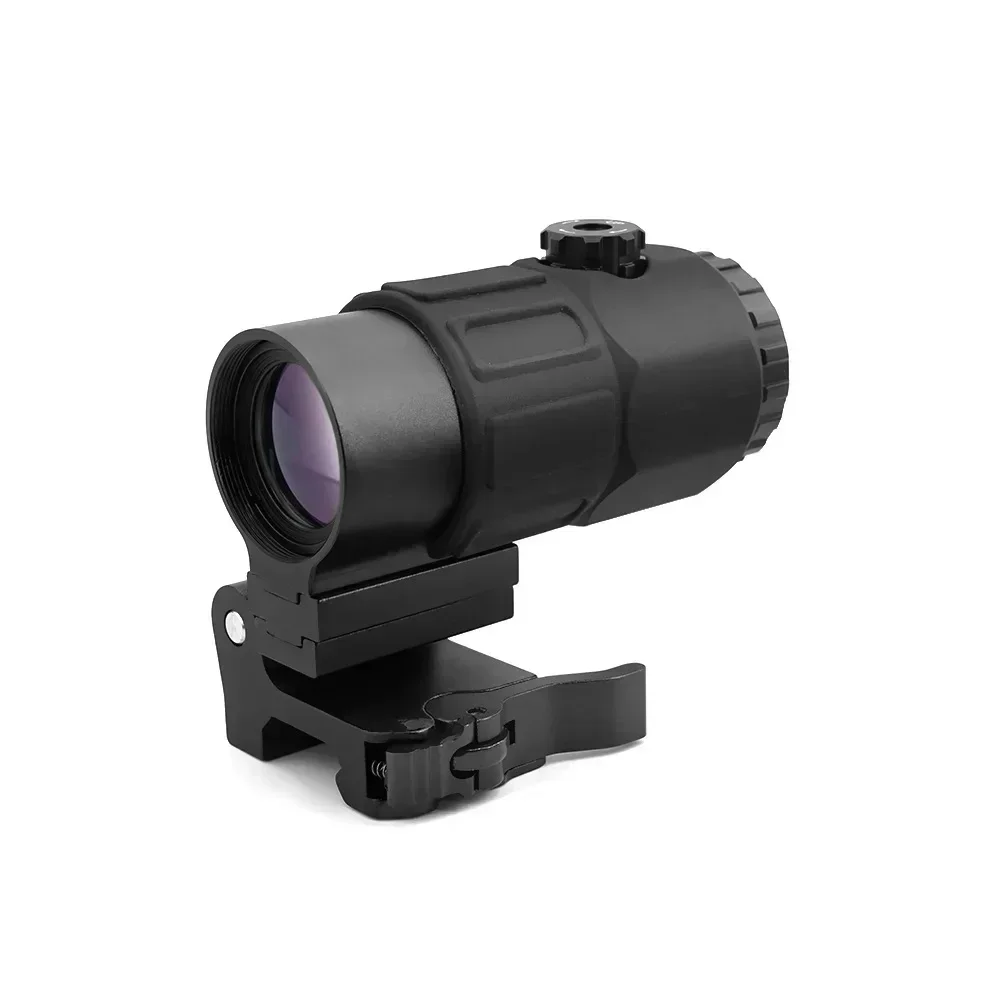 Tactical G45 5X Magnifier Scope 25mm Objective Reflex Optics Quick-Detach 20mm Picatinny Mount Full Marking for Rifles