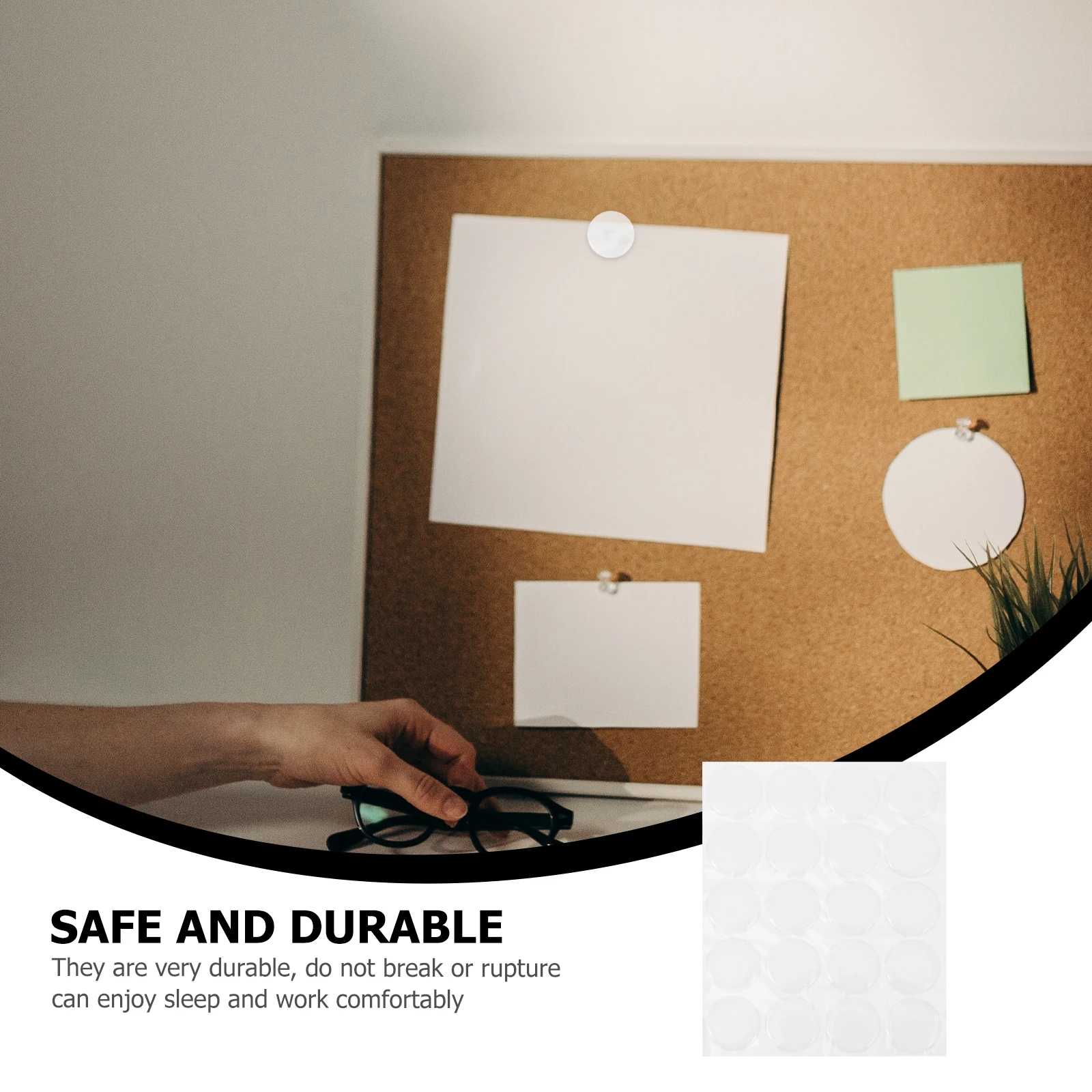 

30 Pcs Transparent Glue Paste Adhesive Putty Double Sided Dot Stickers Gel Practical Poster Round