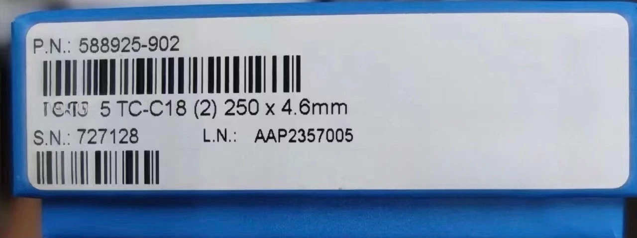 

2025 new 588925-902 TC-C18 (2), 4.6 x 250 mm, 5 µm column