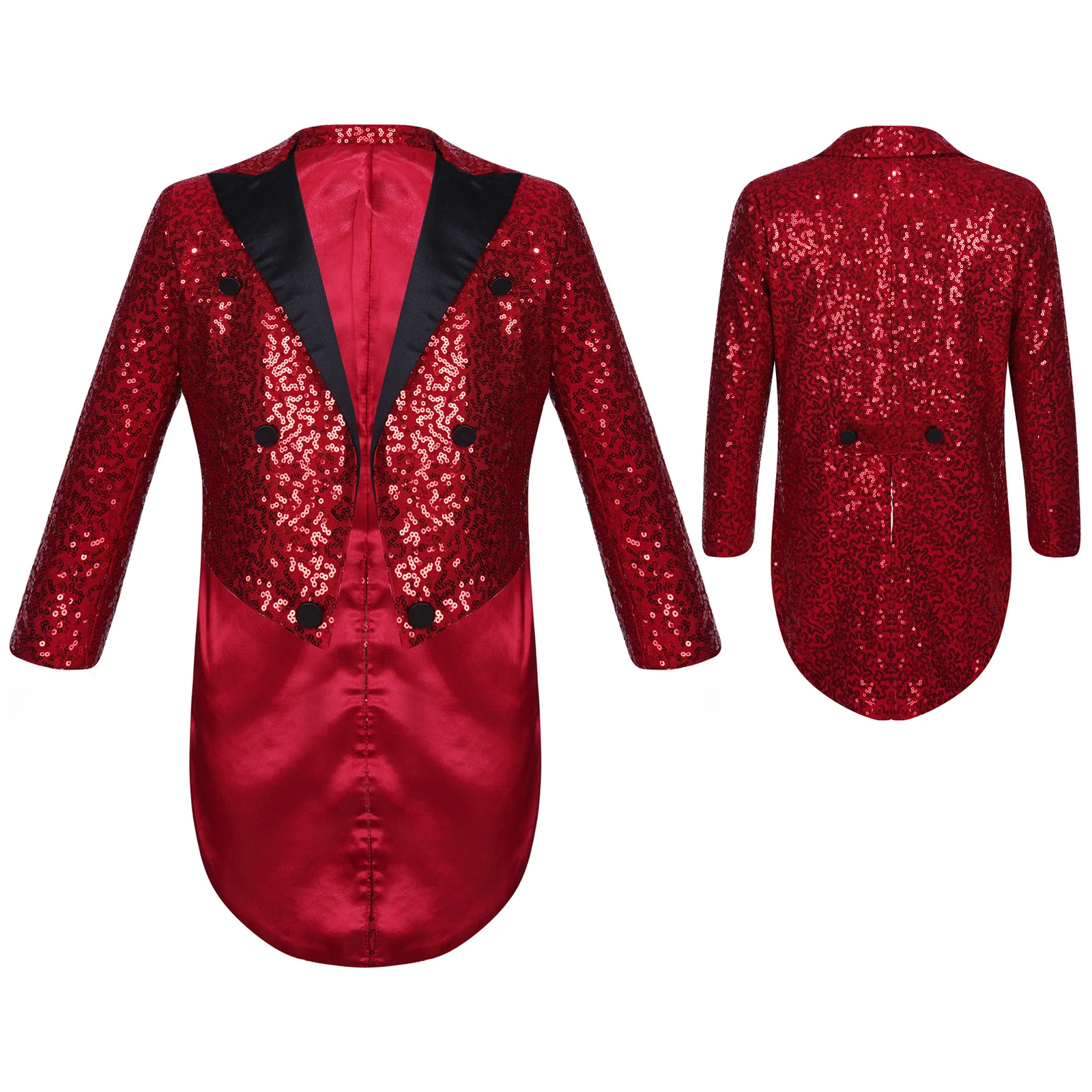 Traje Formal para niño, esmoquin de lentejuelas brillantes doradas de Hip Hop con solapa, chaqueta, abrigo, Blazer, fiesta de banquete de boda, 2023