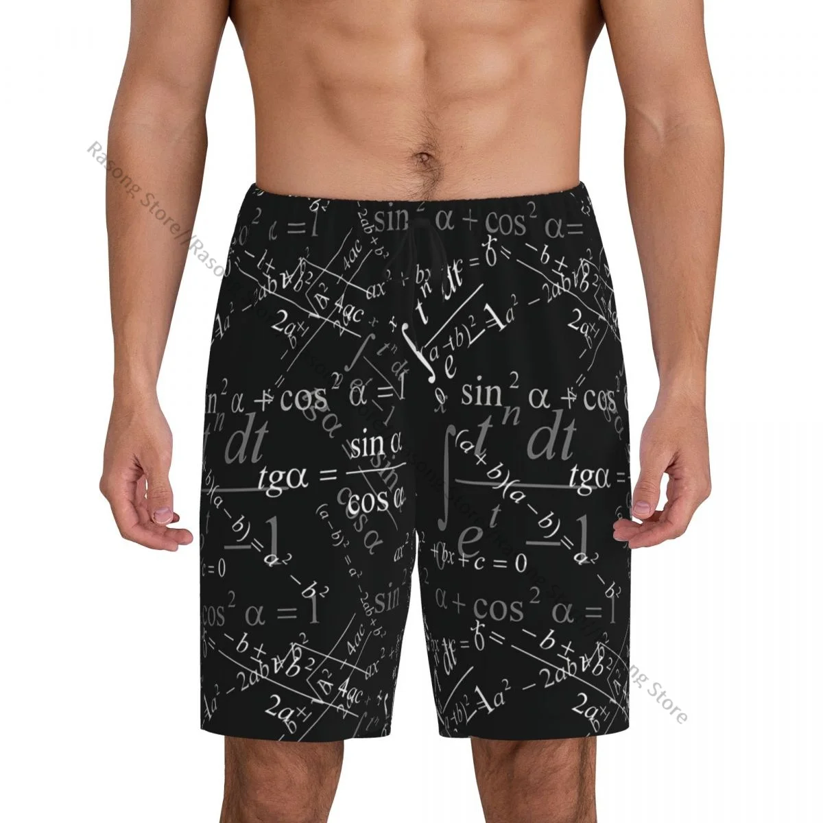 Calça de pijama curto masculina, Pijamas, Matemática, Fórmulas
