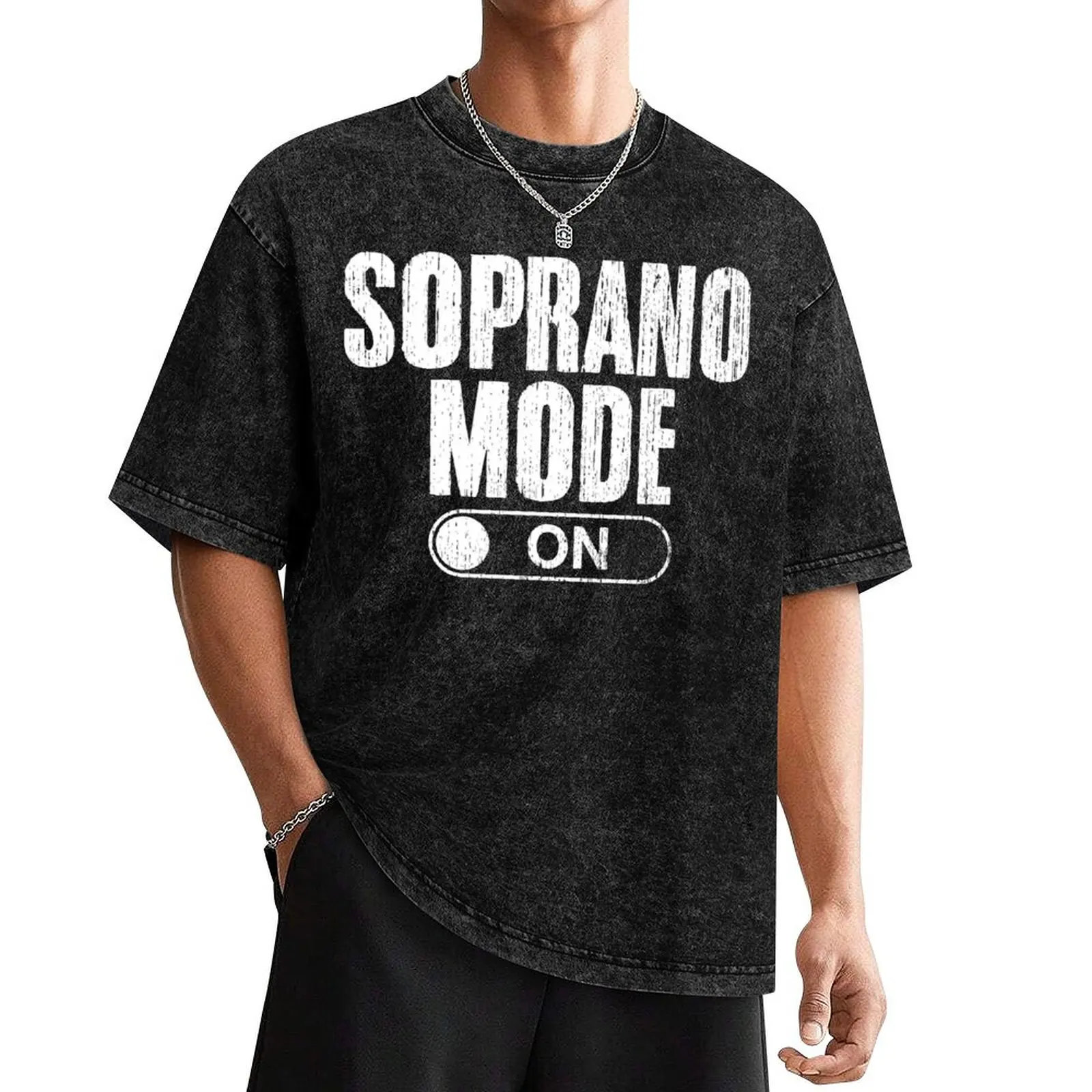 

Soprano Mode On Singing Funny Choir Singing For Choir Singer T-Shirt oversized vintage t shirts mens plain t shirts