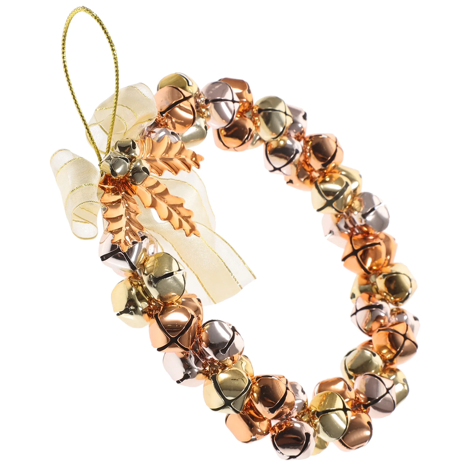 

Outdoor Christmas Decorations Wreath Garlands Ornaments with Bells Jingle Wreaths