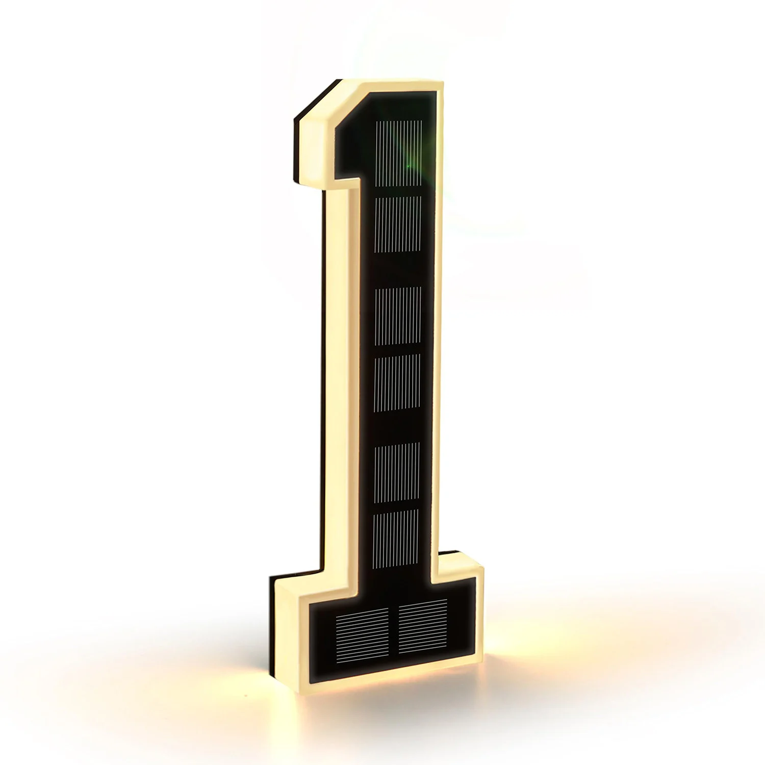 Solar House Number Lights House Sign Light Sensor Modern Led Address Sign Solar House Number Sign Led Address Number for Outdoor view 4