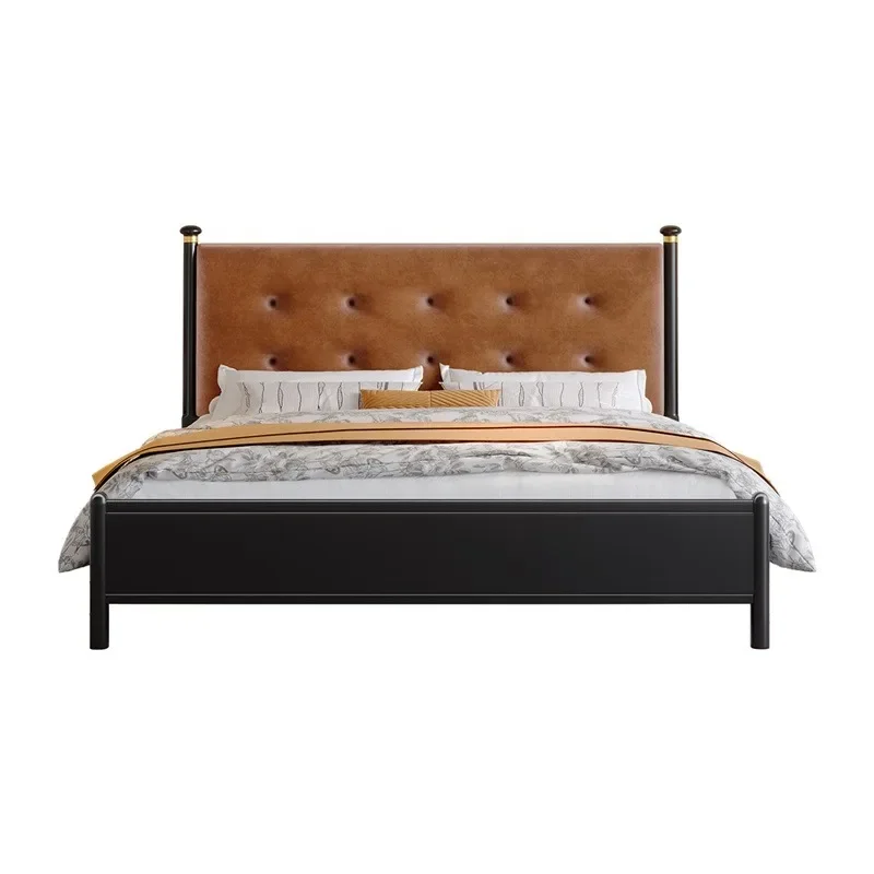 سرير مزدوج للنوم المنفوش للعائلة، سرير مزدوج أمريكي أنيق عالي الجودة، أثاث غرفة نوم Muebles Para Cuarto Recamara #6