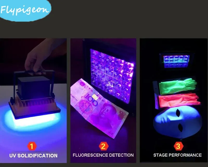 녹색 오일 잉크 3D 인쇄용 200W 충전식 배터리 UV 램프 365nm 395nm 충전식 빠른 경화 휴대용 UV 수지 빛