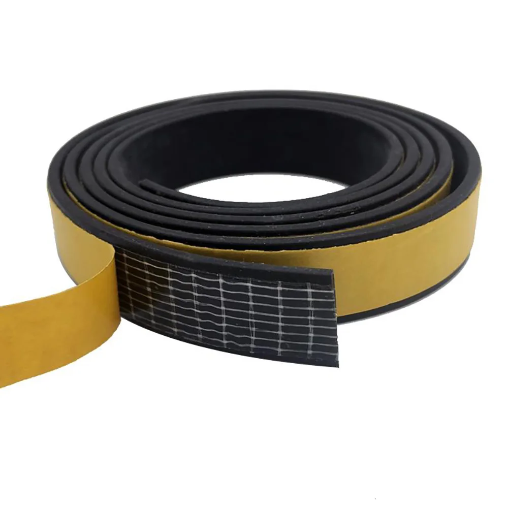 Foam Silicone Self Adhesive Seals Strip 10x3mm-120x5mm Single Sided Adhesive Window Door Soundproof Anti-collision Seal Flat Pad