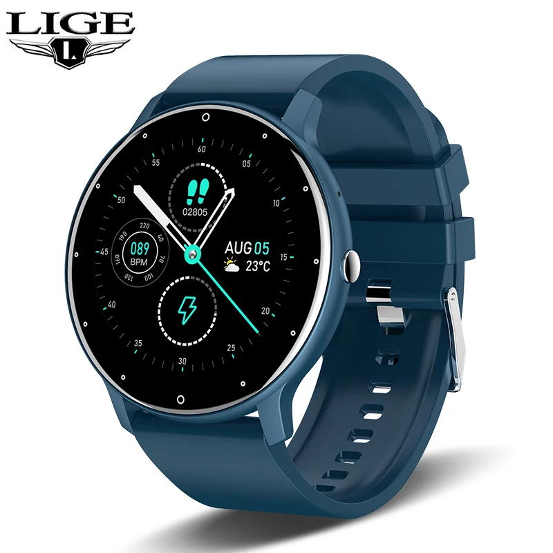 LIGE Sport Fitness Heart Rate Monitor Blood Oxygen Lady Smartwatch For Women Ladies Smart Watch Bluetooth Call Watch IOS Android