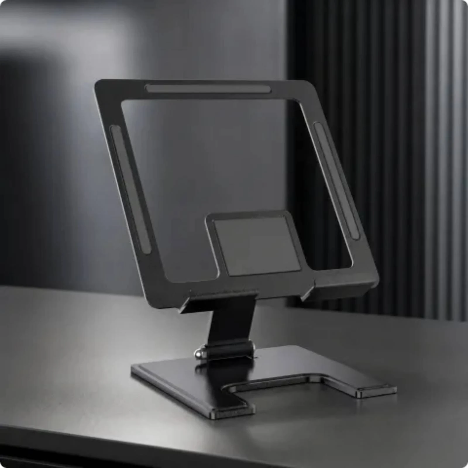 Foldable Tablet Stand Portable Rotating Tablet Stand Holder Sturdy Ergonomic for Desk, Videoconference Calls