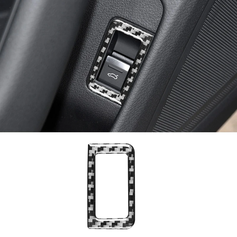 

1 шт. крышка переключателя багажника, отделка крышки кнопки переключателя двери автомобиля, наклейки из углеродного волокна для A6 C8 2019-2023