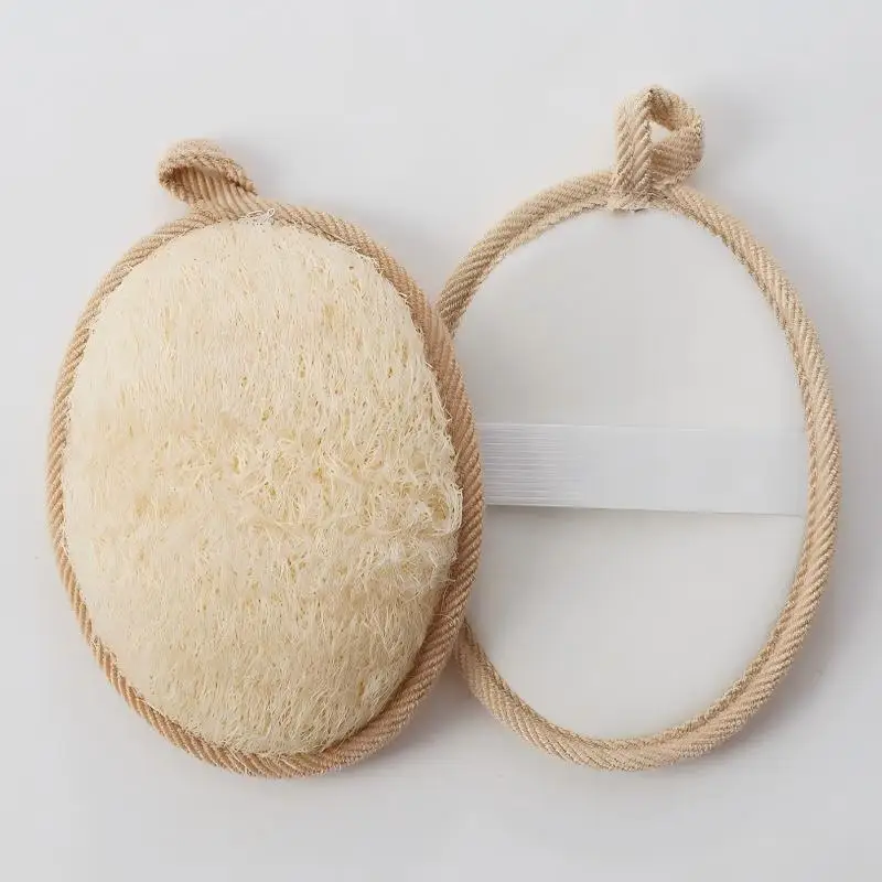 1/2 Pcs Elliptical Loofah Sponge Bath Scrub Mud Scrub Back Bath Ball Scrub Loofah Brush Bath Cleaning Products Bath Sheets
