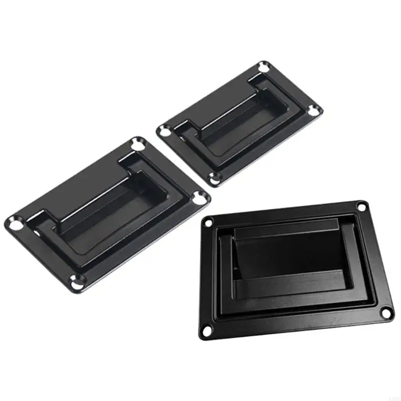 L9BE Foldable Recessed Pull Handle Box Concealed Handle Panel Folding Handle Industrial Cabinet Door Handle Enduring