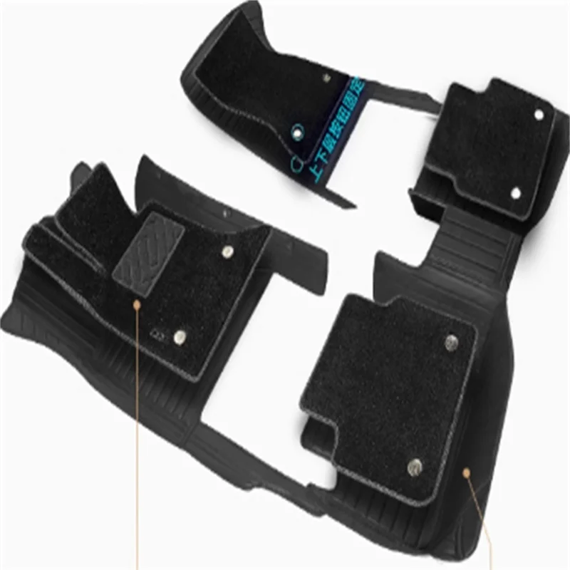 5D Custom Car Floor Mats For Honda Civic 2005-2023 Years Auto Carpets Double Layer Foot Coche Floor Liners Blanket