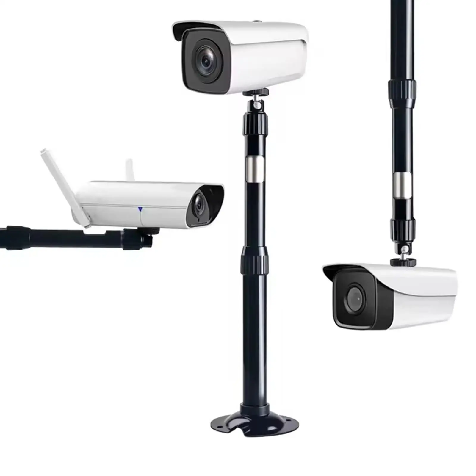 Rotatable Security Camera Mount Adjustable Ceiling Bracket Aluminum Alloy for Home Surveillance