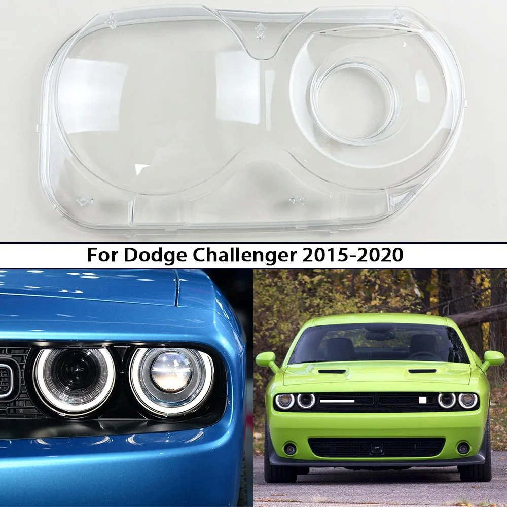 

Headlight Transparent Clear Cover Shell For Dodge Challenger 2015-2020 Automotive Front Lamp Lens Assembly Protective Housing