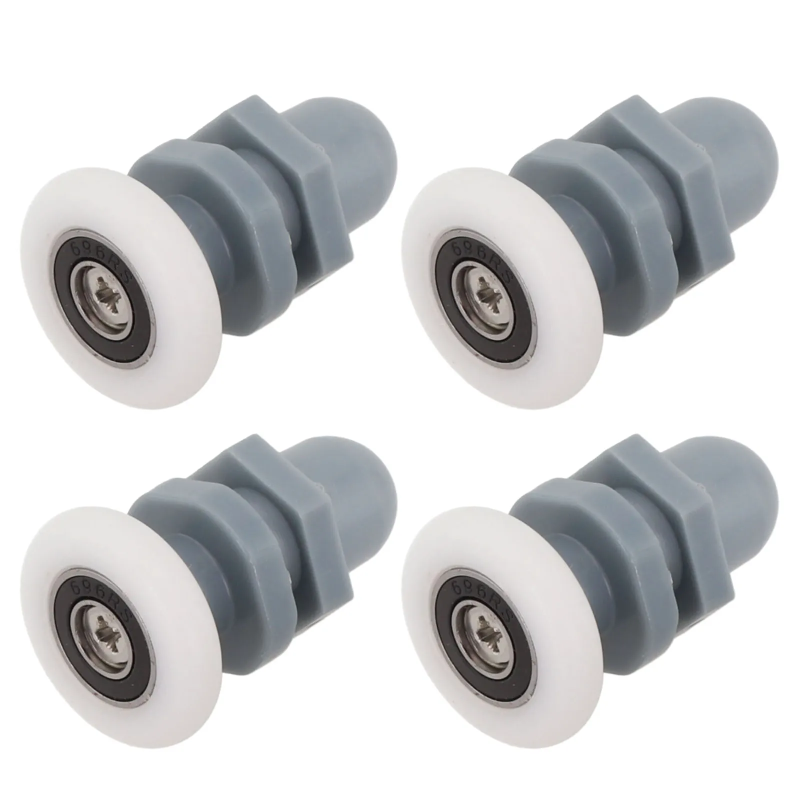 4pcs 25/27mm Arc Shower Room Glass Door Sliding Door Hanging Wheel Bathroom Door Nylon Pulley Arc Sliding Door Hanging Wheels