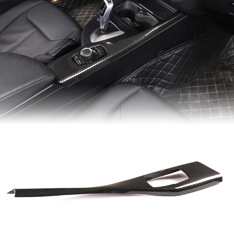 

For BMW 1 2 Series F20 F21 F22 F23 2012-2019 ABS Carbon Fiber Car Center Console Multimedia Button Panel Cover Accessories LHD