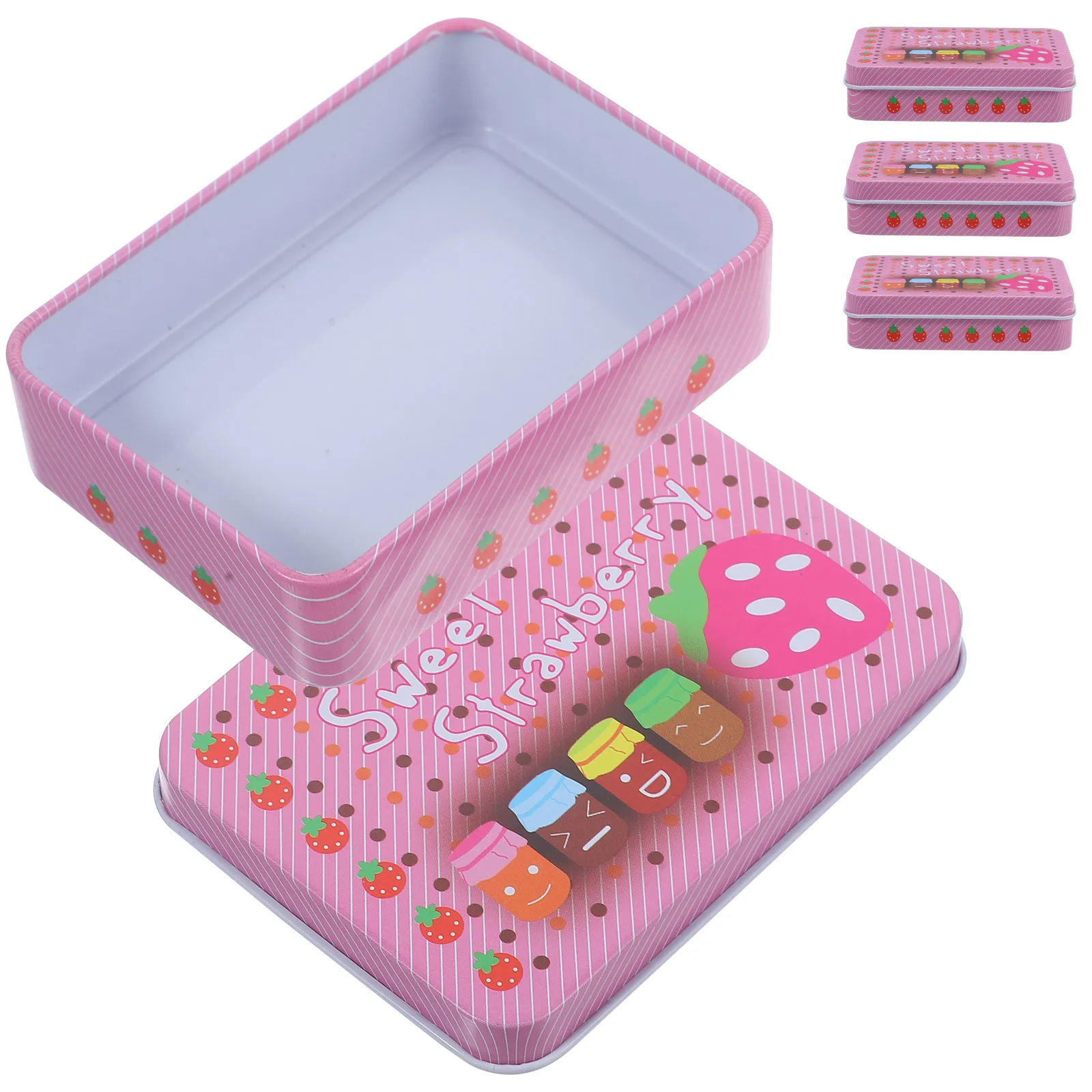

4pcs Dot Pattern Storage Game Holder Game Box Playing Gaming Card Storage Case Card Display Baseball Trading Sports