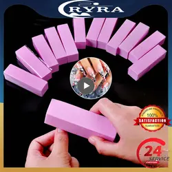 Nail Art Sanding Sponge Stick Sanding Band Drum Cleaner For UV Gel White File Buffer Grinding Polishing Manicure Nail Art Tools