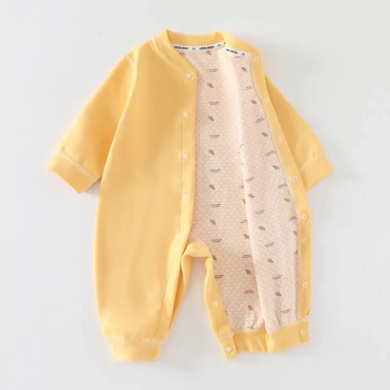 New Infant Daily Home Wear Bodysuit Spring Newborn Cartoon Long Sleeve Romper 0-2Y Baby Girls Boys Cartoon Print Soft Clothes