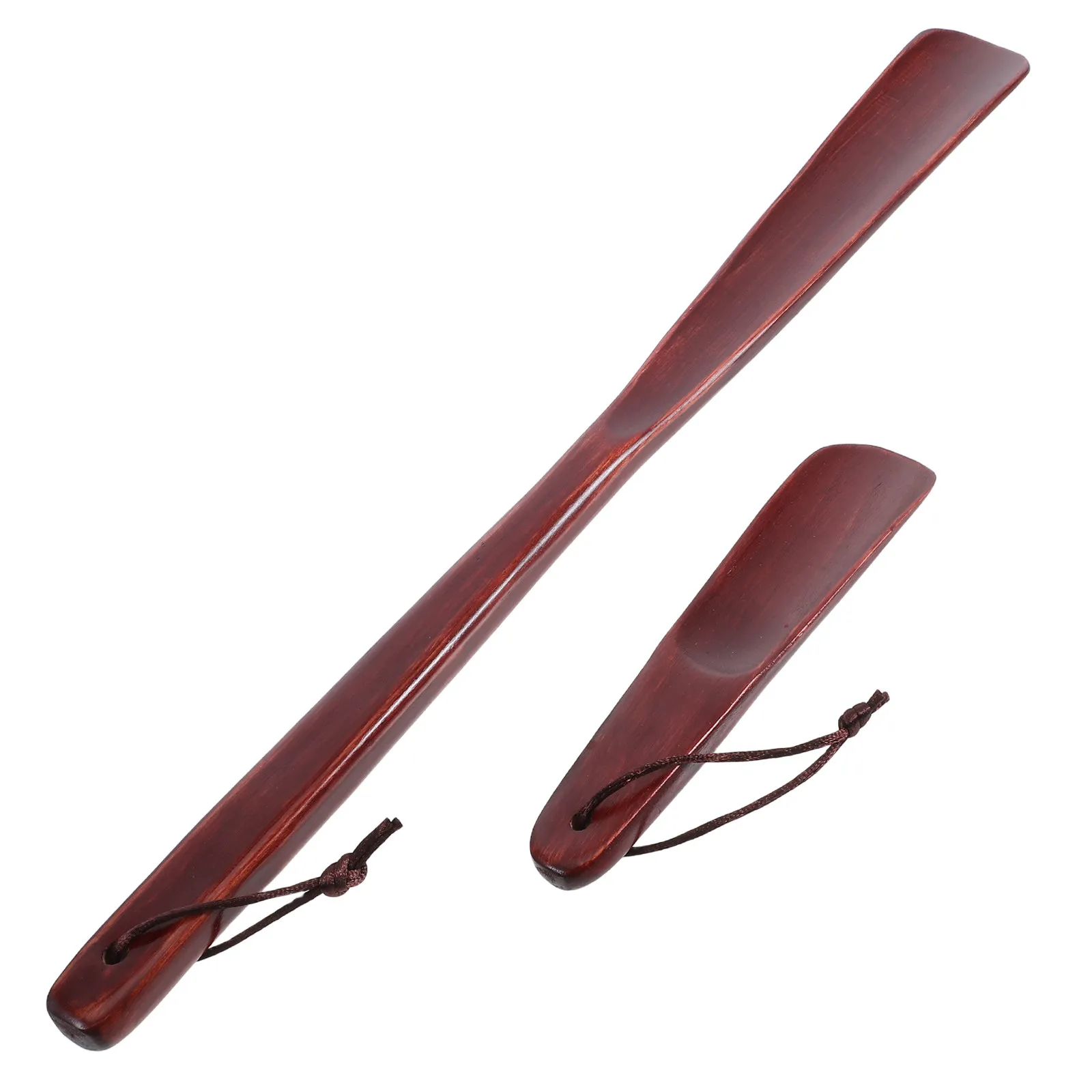 

2Pcs Wooden Shoehorn Set Long Handle Short Handle Shoe Lifter Helper for Seniors Men Women Travel Boot Horn Sneaker
