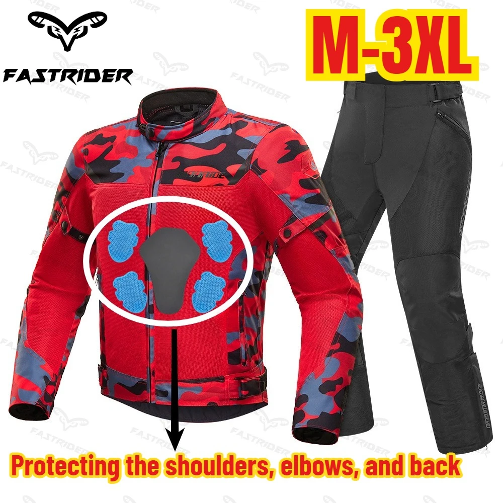 Summer Breathable Mesh Motorcycle Jacket Night Reflective Motocross Outdoor Riding Protective Clothing Ventilate Windproof Equip