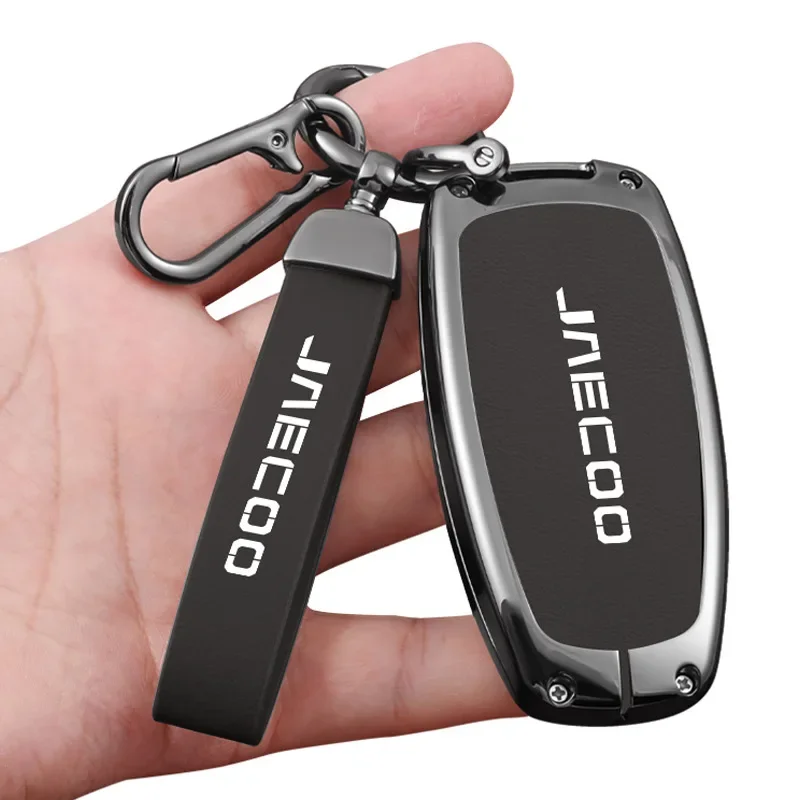 

Chery Omoda JAECOO J7 2025 2024, кожаный автомобильный смарт-устройство для дистанционного ключа из цинкового сплава, с цепным креплением