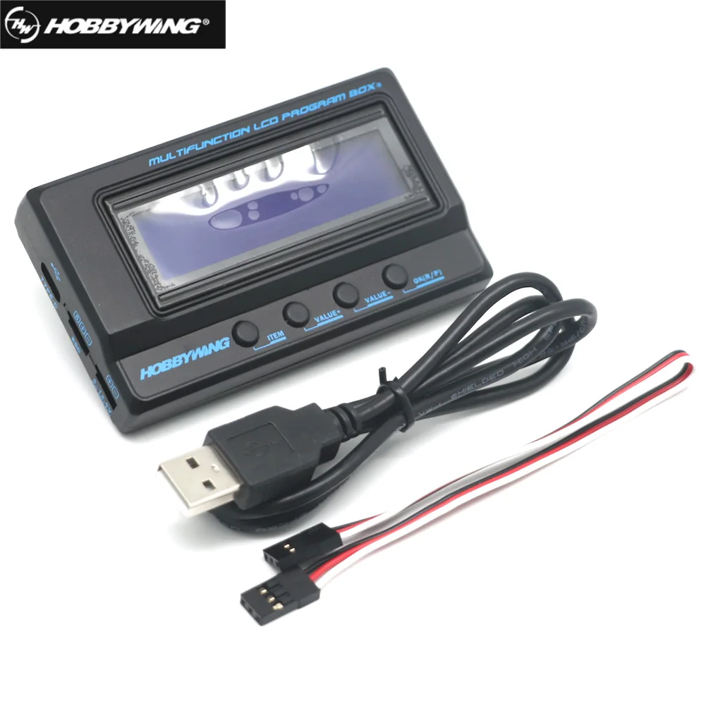 Hobbywing 3in1 Multifunction Professional LCD Program Box with Voltage Detection better Version of  2in1