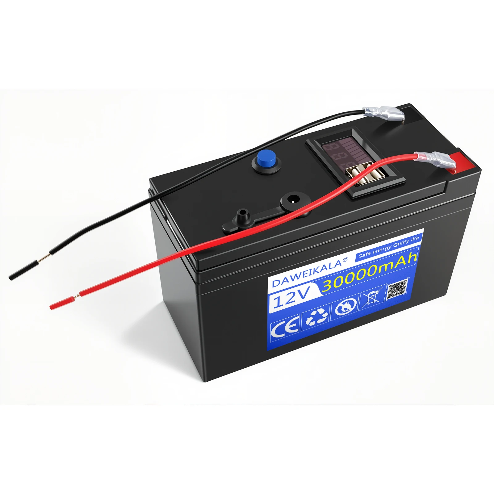 12V 30000mAh Rechargeable Li-ion Battery