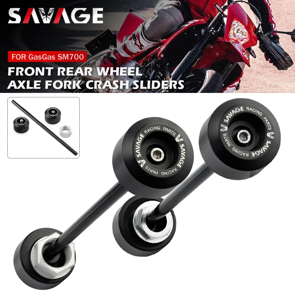 Для GasGas SM700 ES700 2022 2023 700SM осевые ползунки защита от удара вилки колеса мотоцикла 700 SM ES защита ступицы колеса