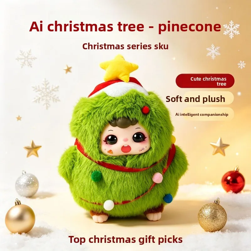 Christmas gift AI robot interactive dialogue doll AI plush toy emotional intelligence accompany electronic pet