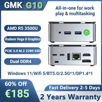 GMKtec G10 MINI PC AMD Ryzen 5 3500U DDR4 RAM NVMe PCie 3.0 SSD  Windows 11 Pro WIFI5 BT5.0 Desktop office MiniPC Gamer Computer
