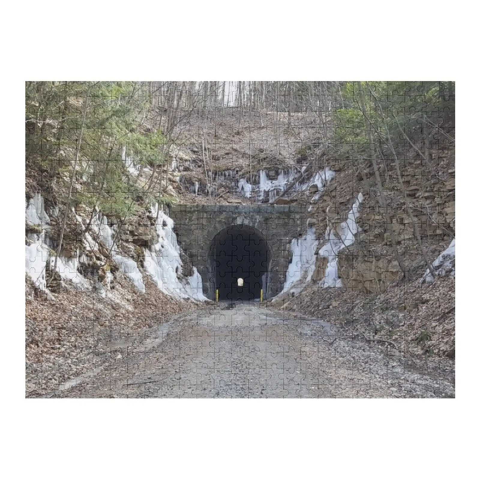 

Peale Tunnel Winter Scene Jigsaw Puzzle Personalised Name Custom Wooden Gift Personalized For Kids Photo Custom Puzzle