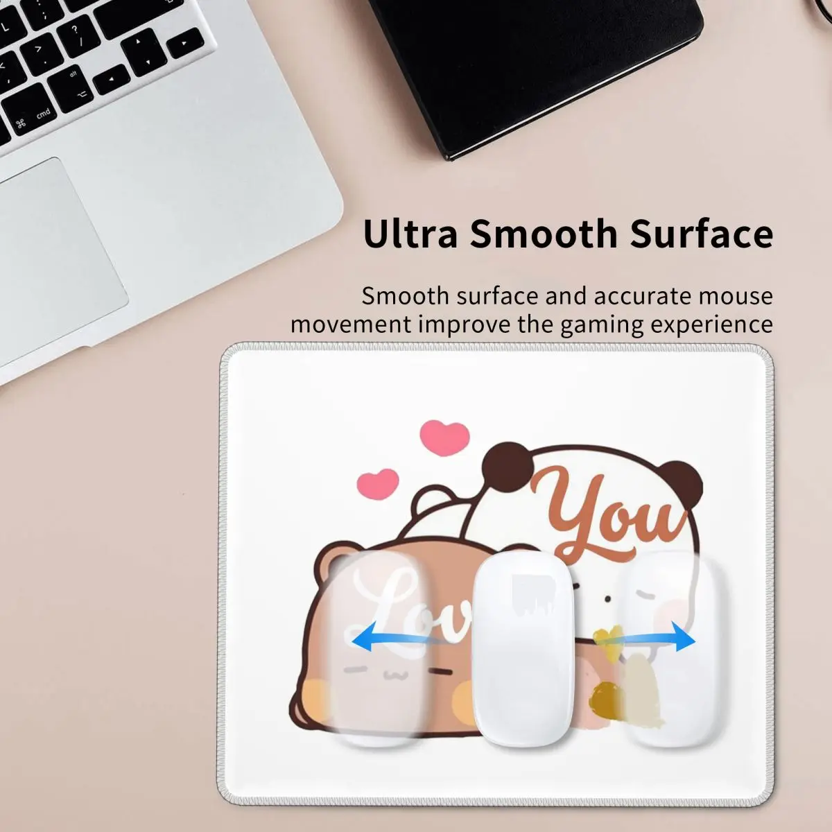 الدب والباندا Bubu Dudu بالون ماوس الوسادة الكمبيوتر لوحة المفاتيح ماوس حصيرة الألعاب الكمبيوتر المحمول مكتب حصيرة مكتب الملحقات الجدول الحصير
