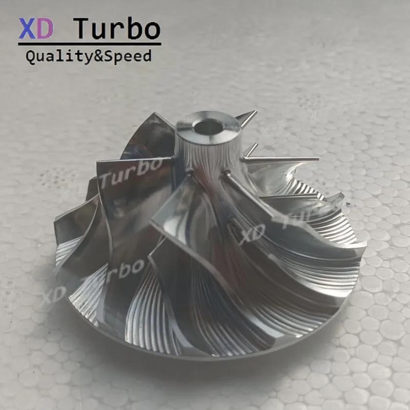 MFS Billet Turbo compressor Milling Wheel Upgrade 31.7/46mm 6/6 baldes Fit For 54389700000 54389700004 54389880001 54389700003