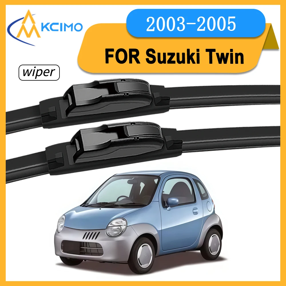 

Front Windshield Wipers Set Driver & Passenger For Suzuki Twin 2003-2005 Quiet Complete Premium Wiper Blades