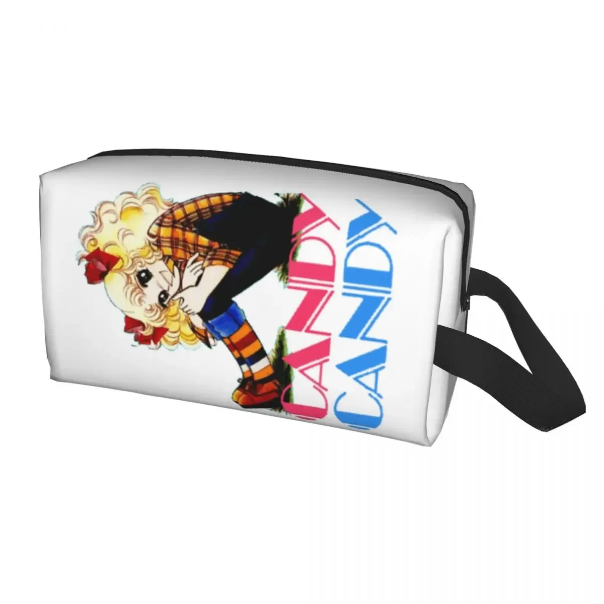 Candy Candy Logo Makeup Bag Women Travel Cosmetic Organizer Fashion Anime Manga Storage Toiletry Bags