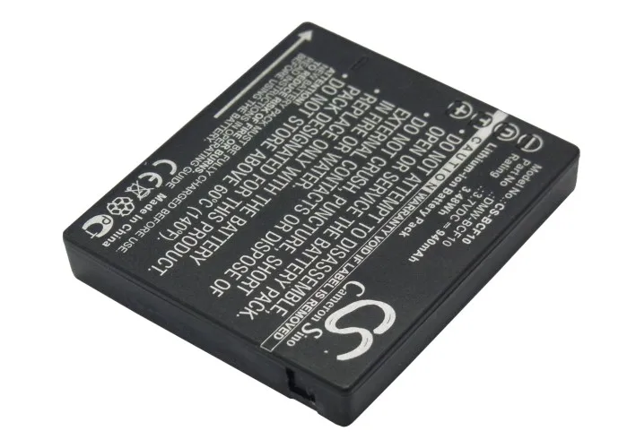 Camera 940mAh Battery For Lumix DMC-FP8S DMC-FP8V DMC-FS62 DMC-FT1 DMC-FX40 DMC-FX48 DMC-FX550 CGA-S/106B