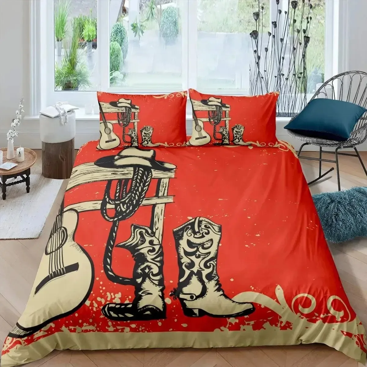 

Western Cowboy 3D NEW Duvet Cover Pillowcase Bedding Set Adult Boy Girl Bedroom Decoration Children Single Double Large