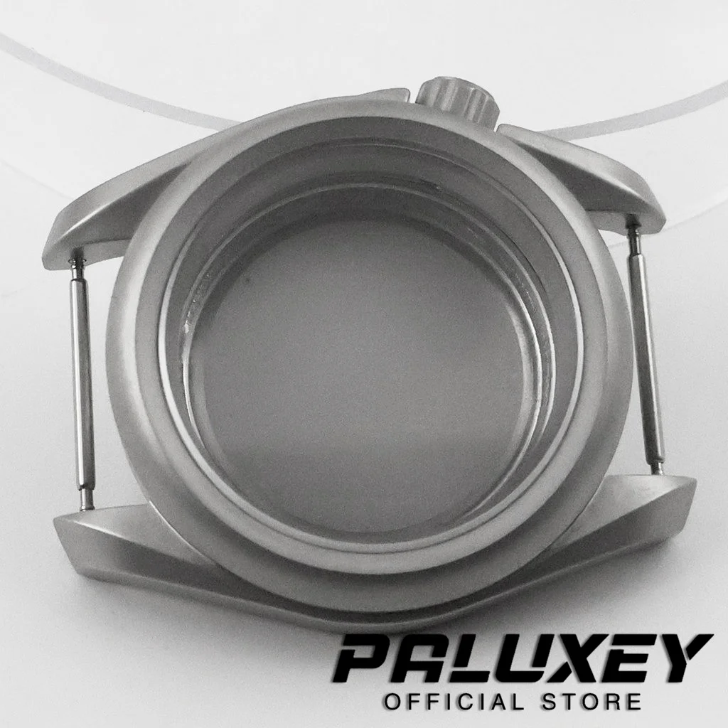 NH35 40MM Sapphire Crystal Sandblast Field Watch Case Parts For NH34 NH35 NH36 NH38 Automatic Movement 3.8 Crown