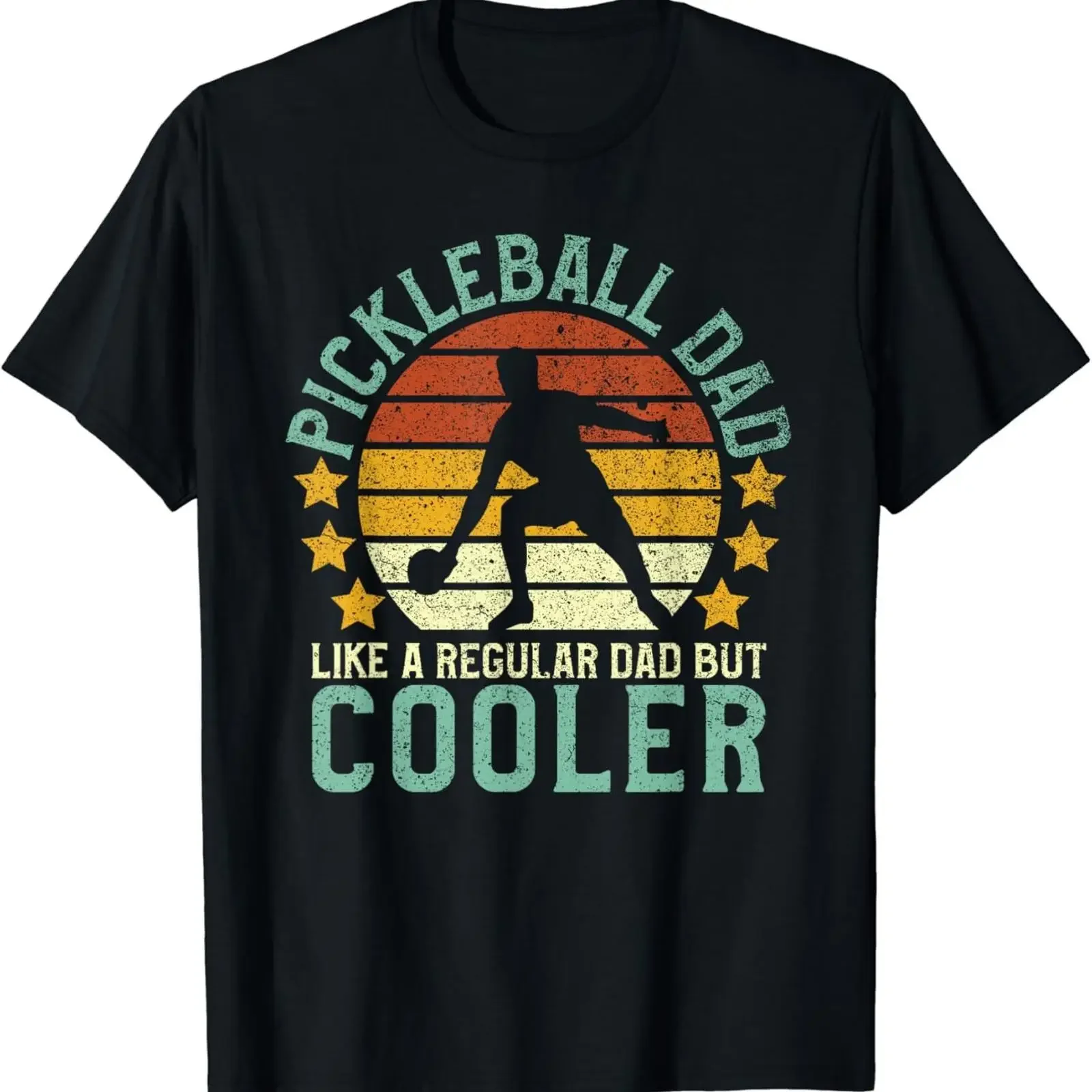 Pickleball Dad _ Player Funny Father_s Day T Shirt vintage Washed Slightly Unisex Stretched homme Casual Breathable