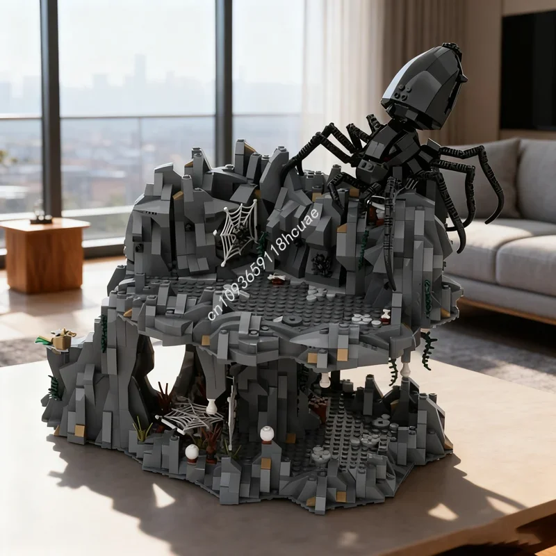 2261pcs MOC Shelob S Lair Hobbit And Lord Model Building Blocks Assemble DIY Christmas Gift Creative Toy Idea Education Birthday