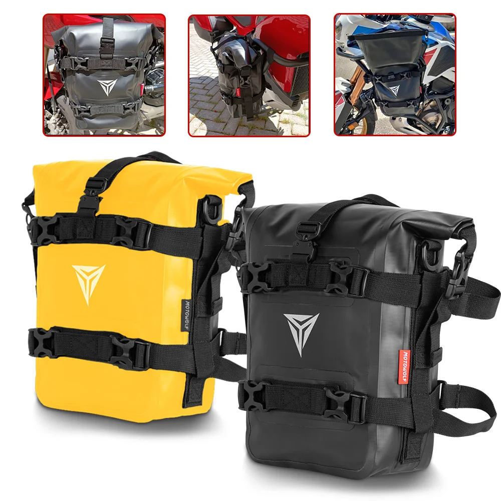 Universal Motorcycle Frame Crash Bars Waterproof Bag Repair Tool Placement Bag For BMW R1200GS R1250GS For HONDA For Suzuki