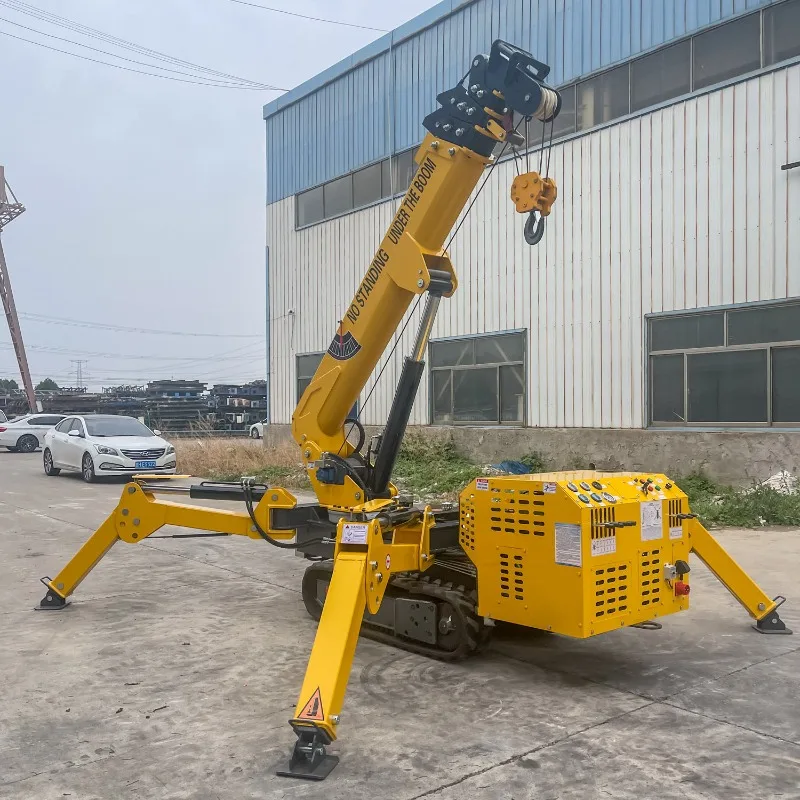 Mini Spider Crane 3-12Ton Remote Control Hoist for Narrow Complex Space Full Condition Construction Lifting Loading Equipment