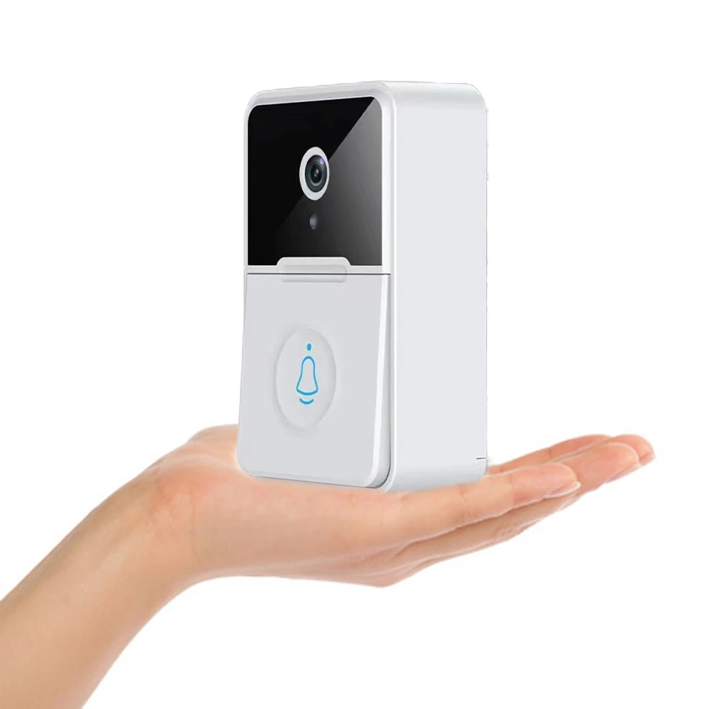 AAA Battery Power Cloud Storage Wireless WIFI Doorbell With Chime Visual Door Phone  Intercom Peephole Viewer